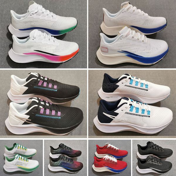 pegasus 37 38 mens running shoes midnight navy greedy kelly anna triple white black crimson blue ribbon green wolf grey men women trainers s